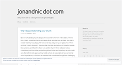 Desktop Screenshot of jonandnic.com